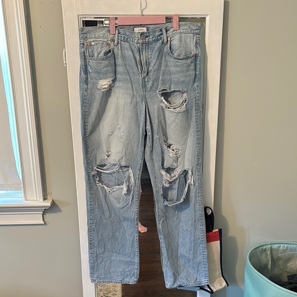 Distressed Light Blue Women's Jeans